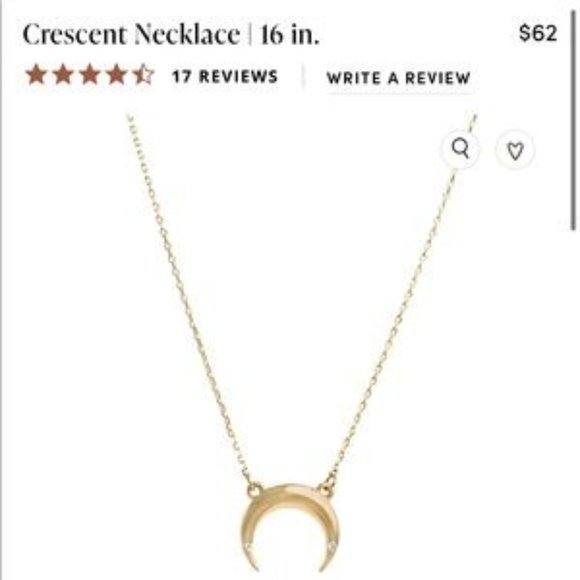 ISO - Looking for Uncommon James Crescent Necklace in Gold DO NOT BUY THIS - Picture 1 of 2